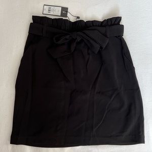 Dynamite tie-front mini skirt
